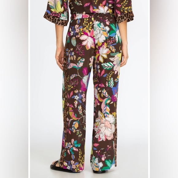 NEW Johnny Was Arabella Lounge Wide Leg Floral Lightweight Palazzo Resort Pants - Picture 4 of 13